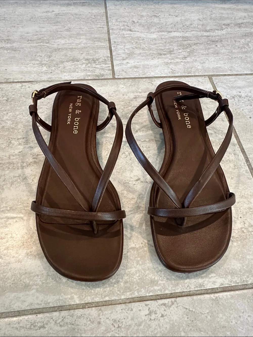 Rag & Bone Giselle Strappy Thong Sandals - Picture 9 of 10